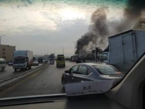 الطريق الدائري اتجاه المريوطية بمحافظة الجيزة