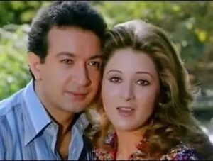 الفنان نور الشريف و زوجته الفنانة بوسي